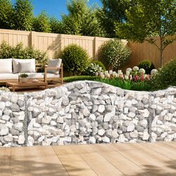 Galvanised Iron Arched Gabion Basket 200x50x80/100 cm