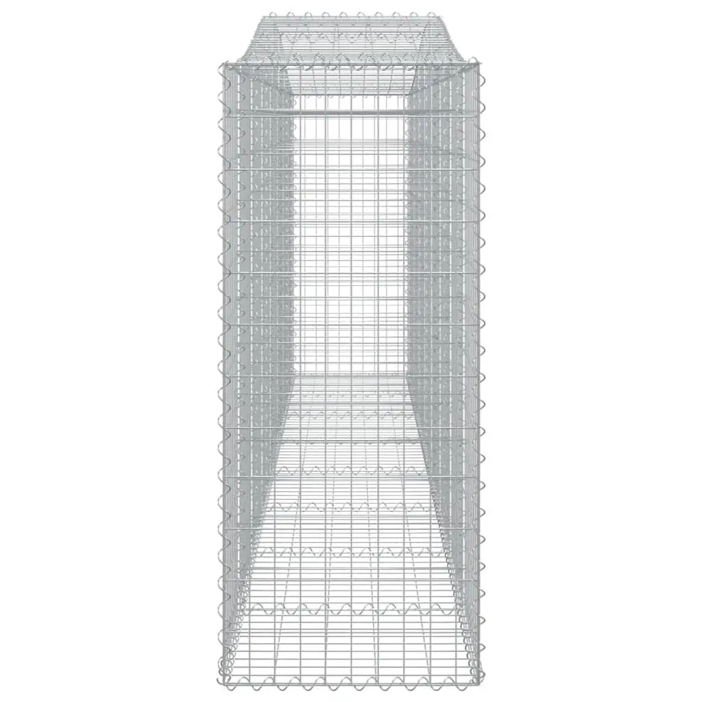Arched Gabion Basket 400x50x120/140 cm for Garden