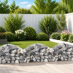 Sturdy Arched Gabion Basket for Outdoor Barriers