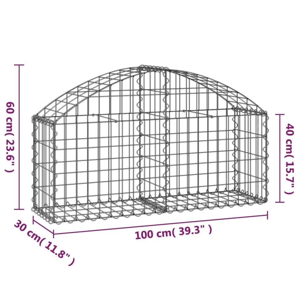 Arched Gabion Basket for Outdoor Barriers
