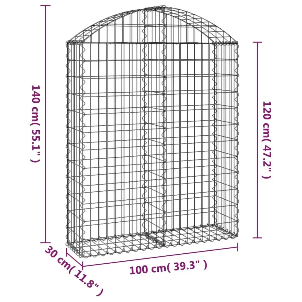 Decorative Arched Gabion Basket for Garden Barrier