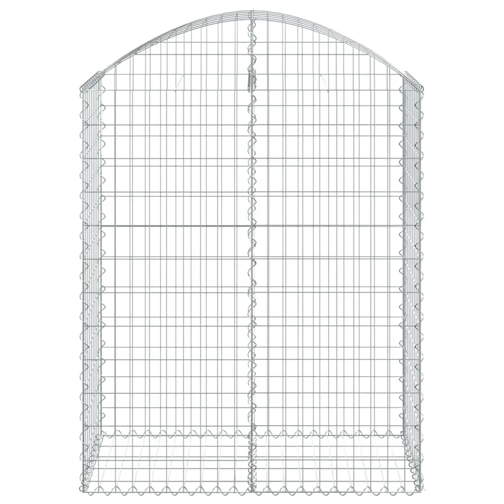 Gabion Basket Galvanised Iron 100x50x120140 cm Silver