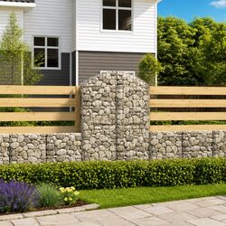 Durable Arched Gabion Basket for Outdoor Barriers