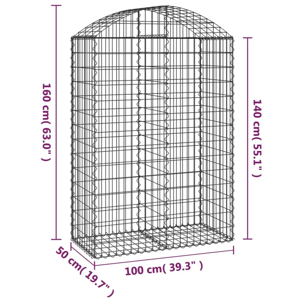 Arched Gabion Basket for Outdoor Barriers