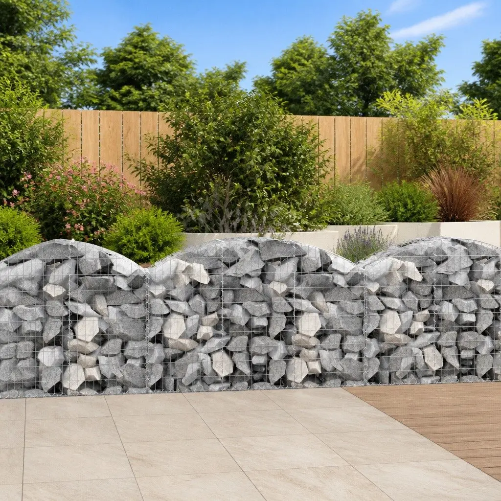 Arched Gabion Basket for Garden Barrier