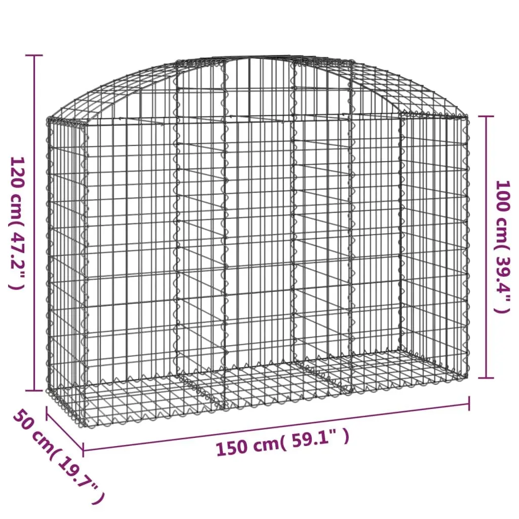Arched Gabion Basket for Garden Walls