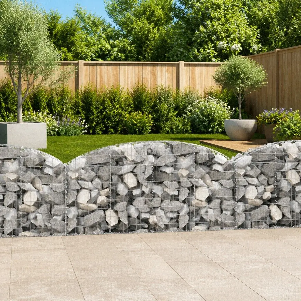 Arched Gabion Basket for Outdoor Spaces