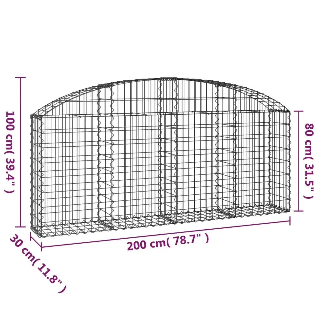 Arched Gabion Basket for Outdoor Spaces