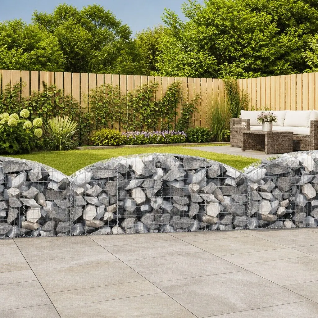 Arched Gabion Basket for Decorative Landscaping