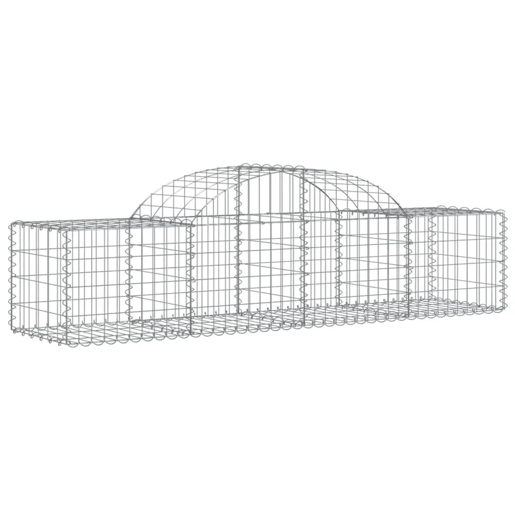 Arched Gabion Basket for Sound-Insulating Retaining Wall