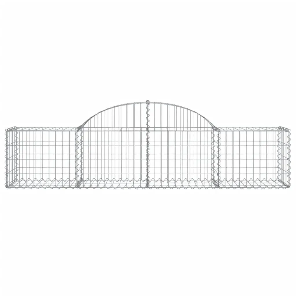 Arched Gabion Basket for Sound-Insulating Retaining Wall