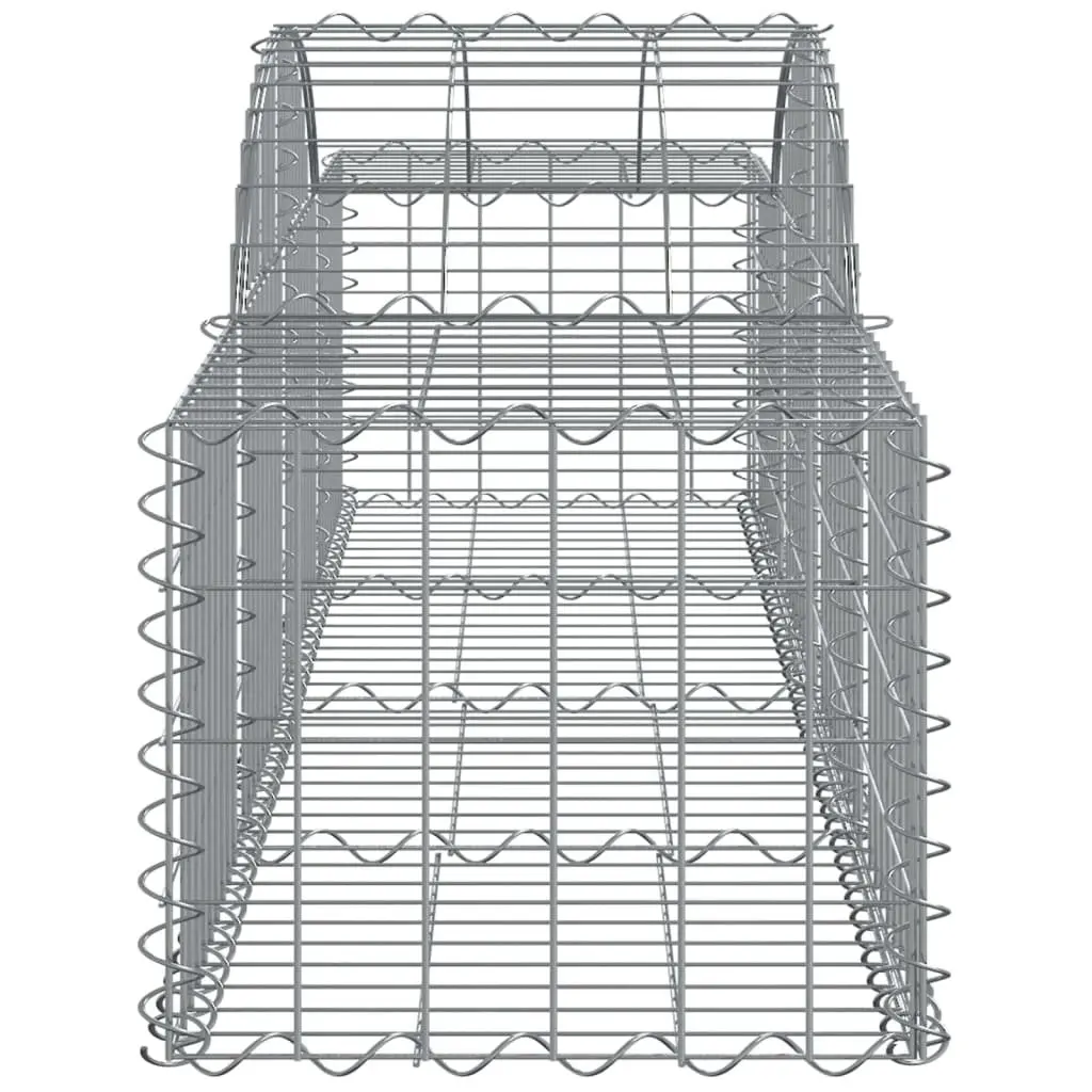 Arched Gabion Basket for Sound-Insulating Retaining Wall