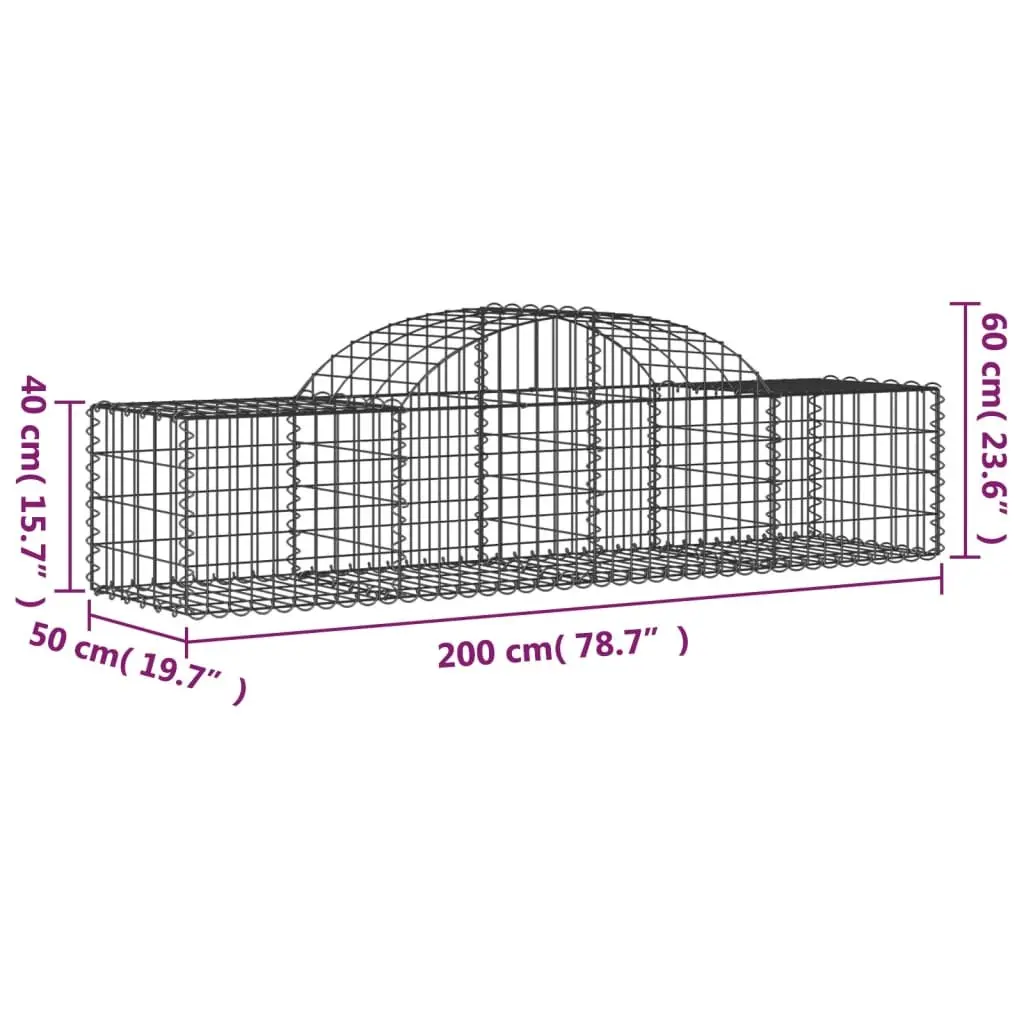 Arched Gabion Basket for Sound-Insulating Retaining Wall