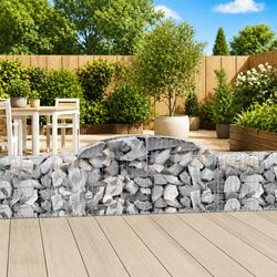 Decorative Arched Gabion Basket Retaining Wall