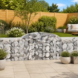 Sturdy Arched Gabion Basket for Garden Barriers