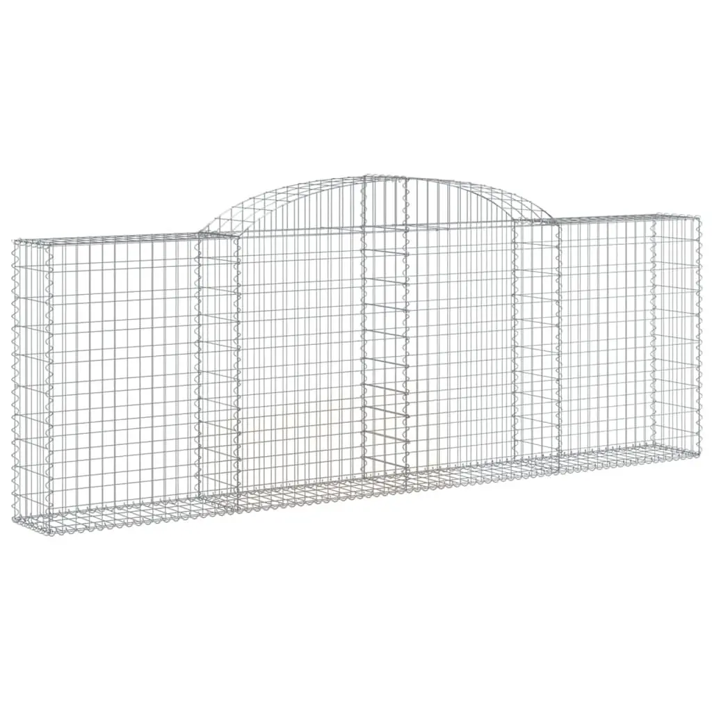 Gabion Basket Galvanised Iron 300x30x100120 cm Silver