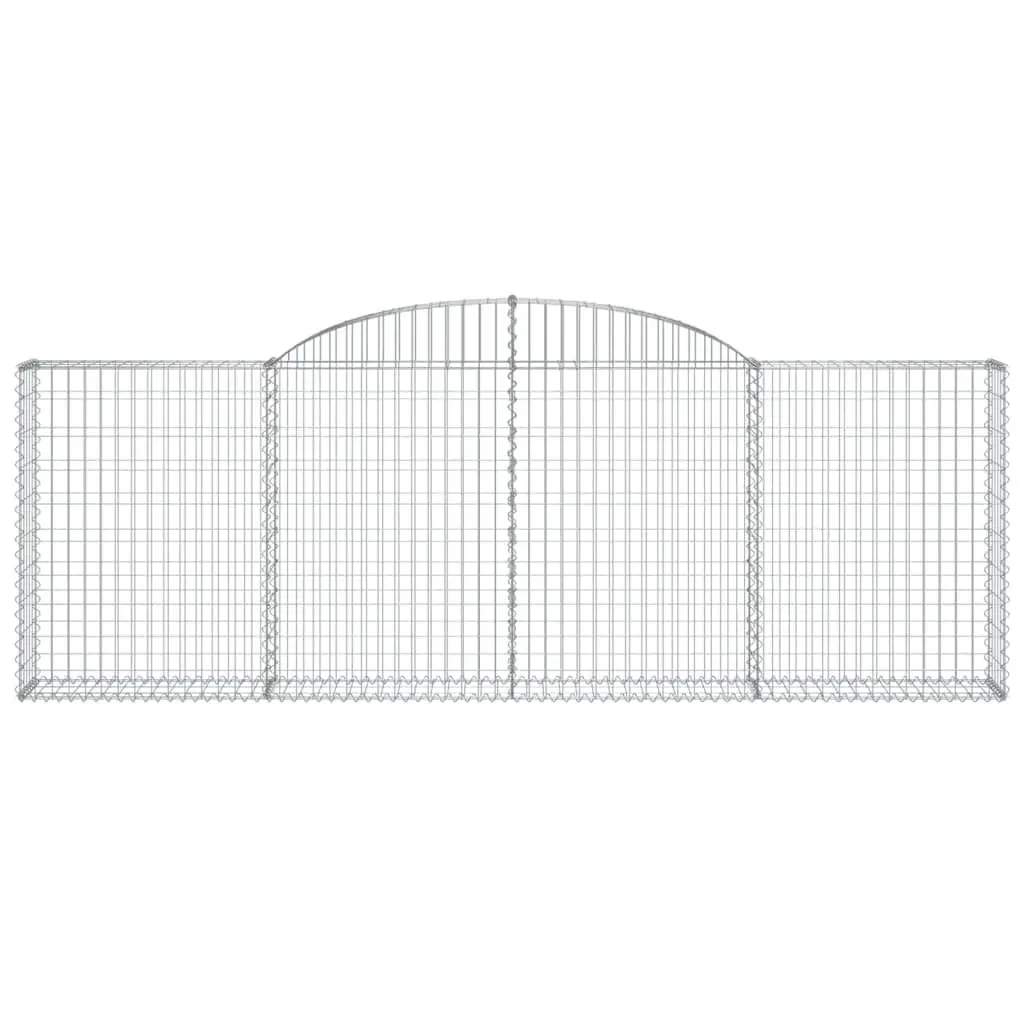 Gabion Basket Galvanised Iron 300x30x100120 cm Silver