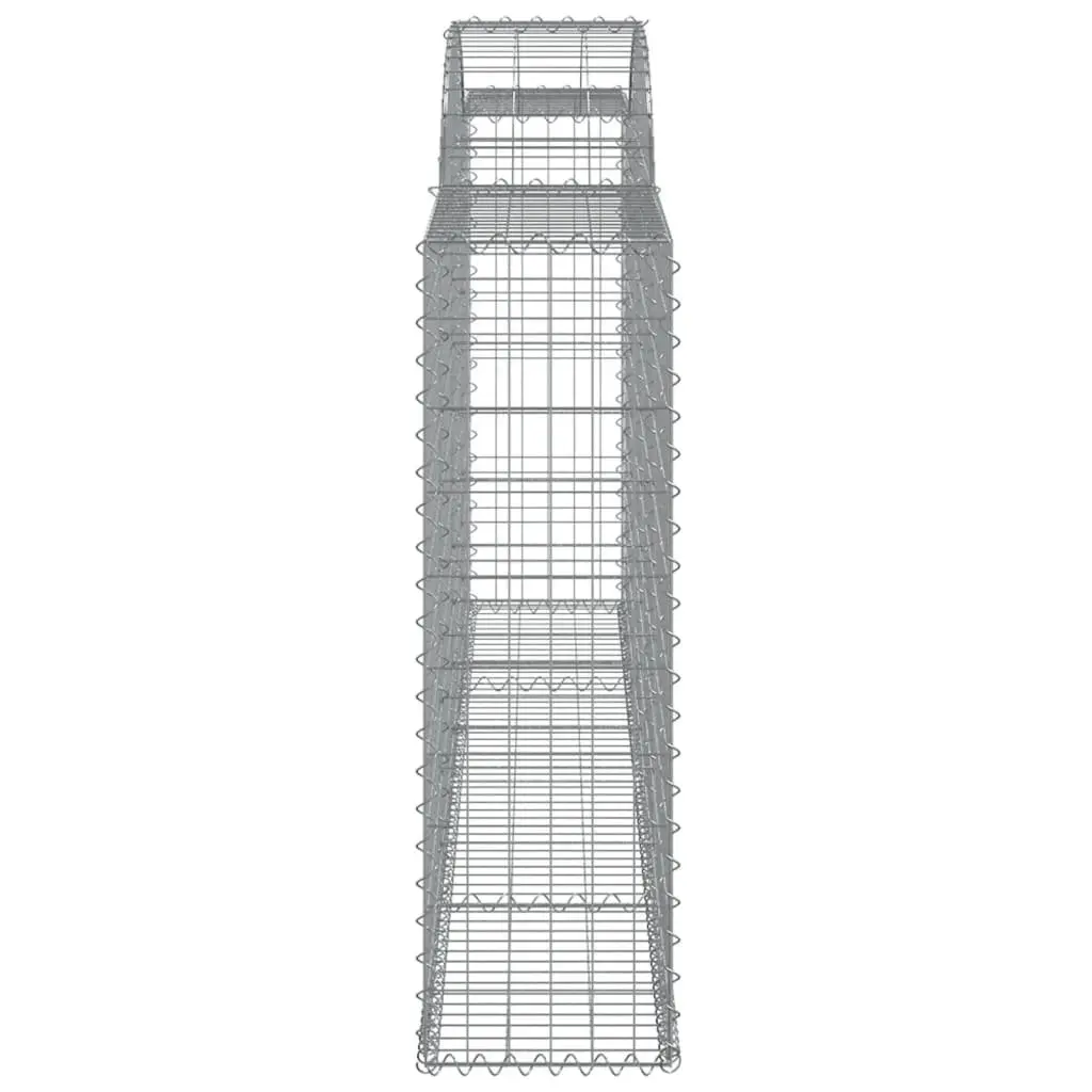 Gabion Basket Galvanised Iron 300x30x100120 cm Silver