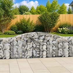 Sturdy Arched Gabion Basket for Garden Barriers