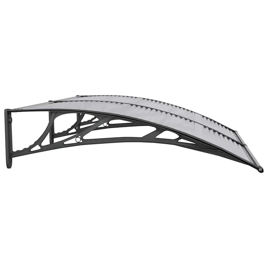 Black Door Canopy 150x100cm Polycarbonate Awning