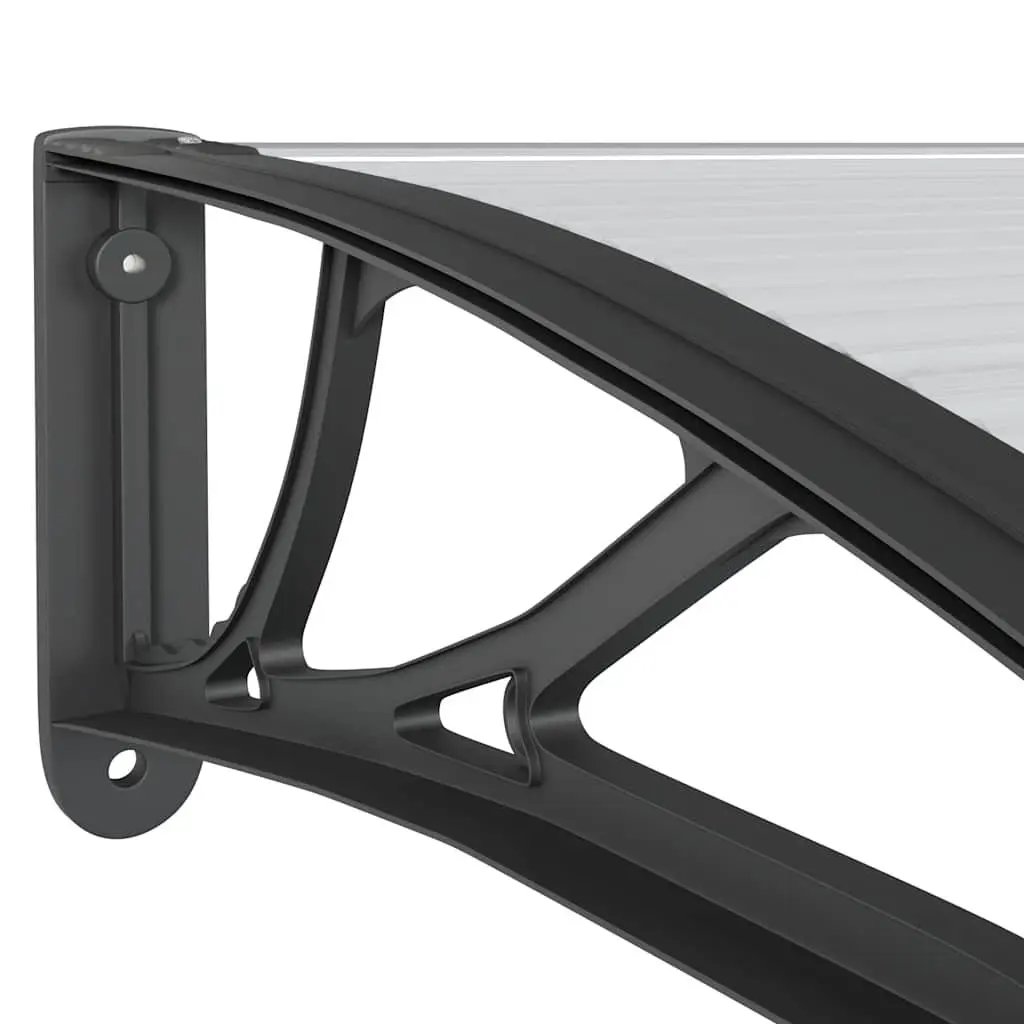 Black Door Canopy 150x100cm Polycarbonate Awning