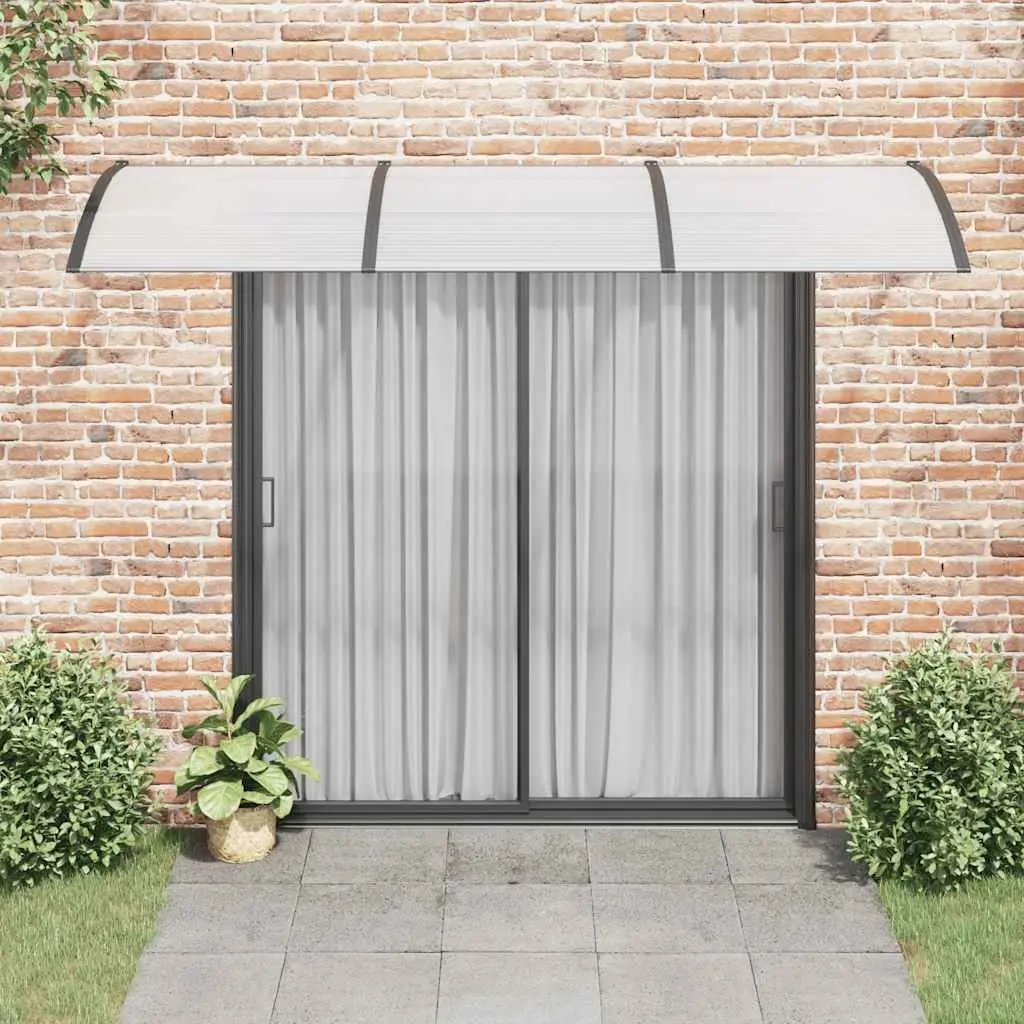 Door Canopy Black 300x100 cm Awning