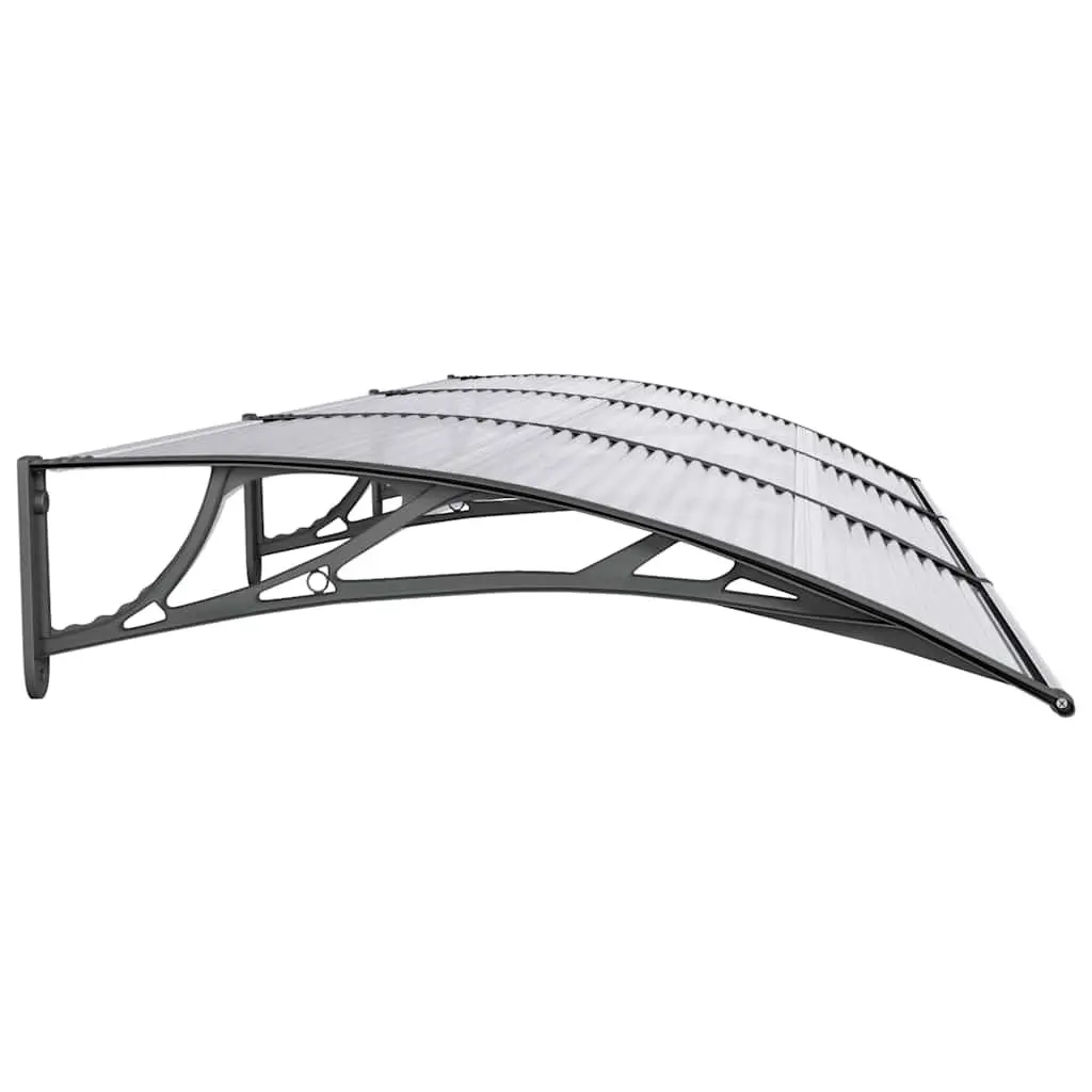 Door Canopy Black 300x100 cm Awning