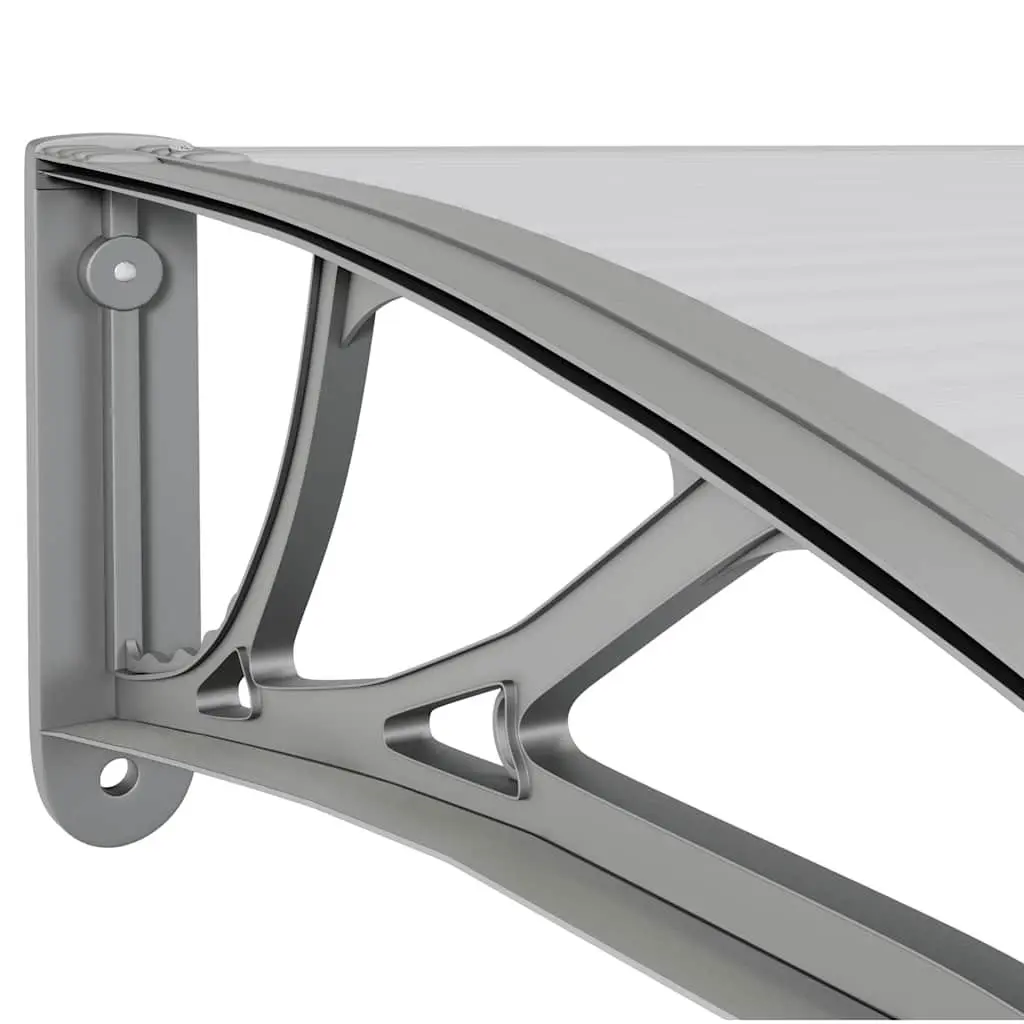 Grey Polycarbonate Door Canopy 150x100cm