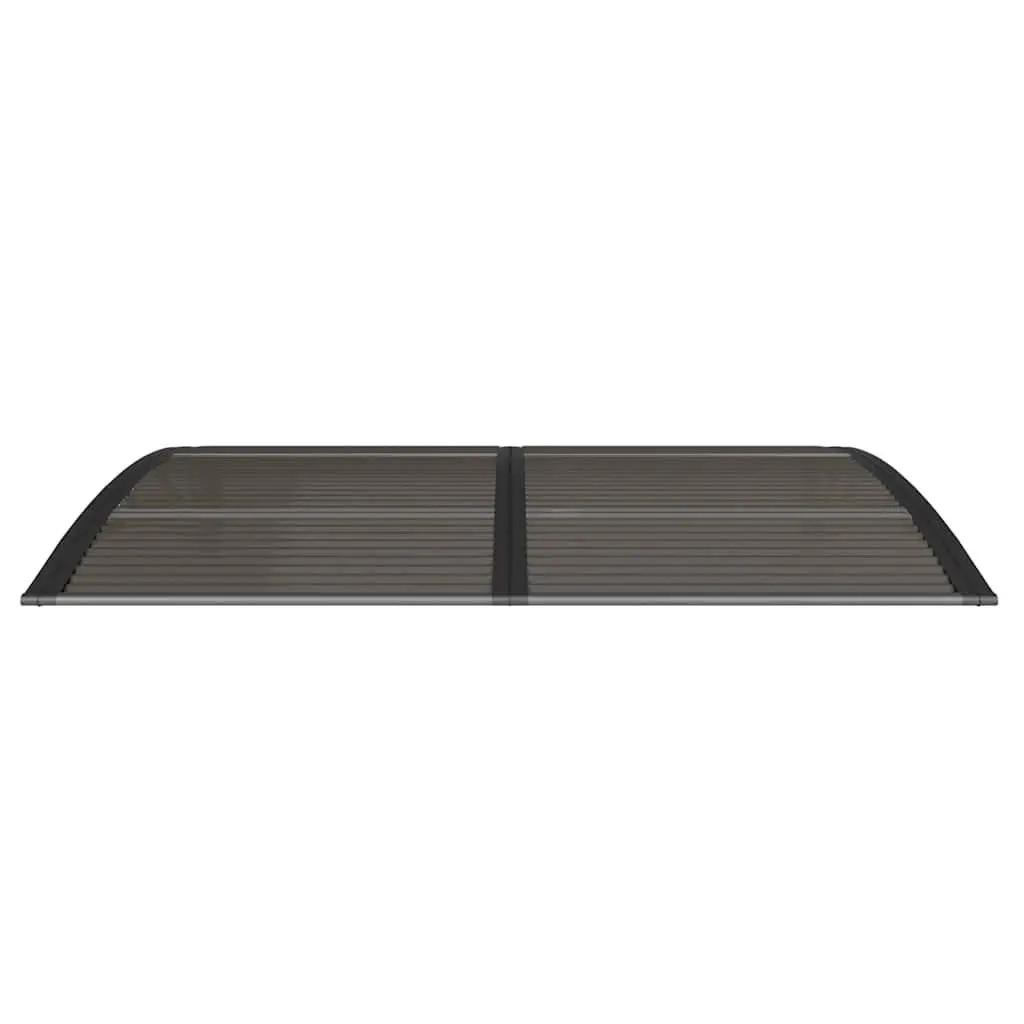 Black Polycarbonate Door Canopy 150x100cm for Durable Protection