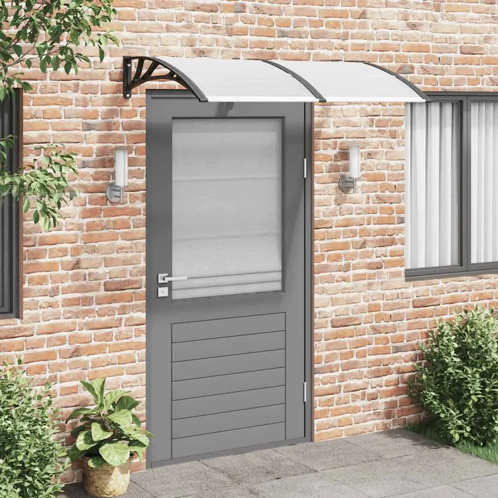 Door Canopy Polycarbonate 150x75cm Black