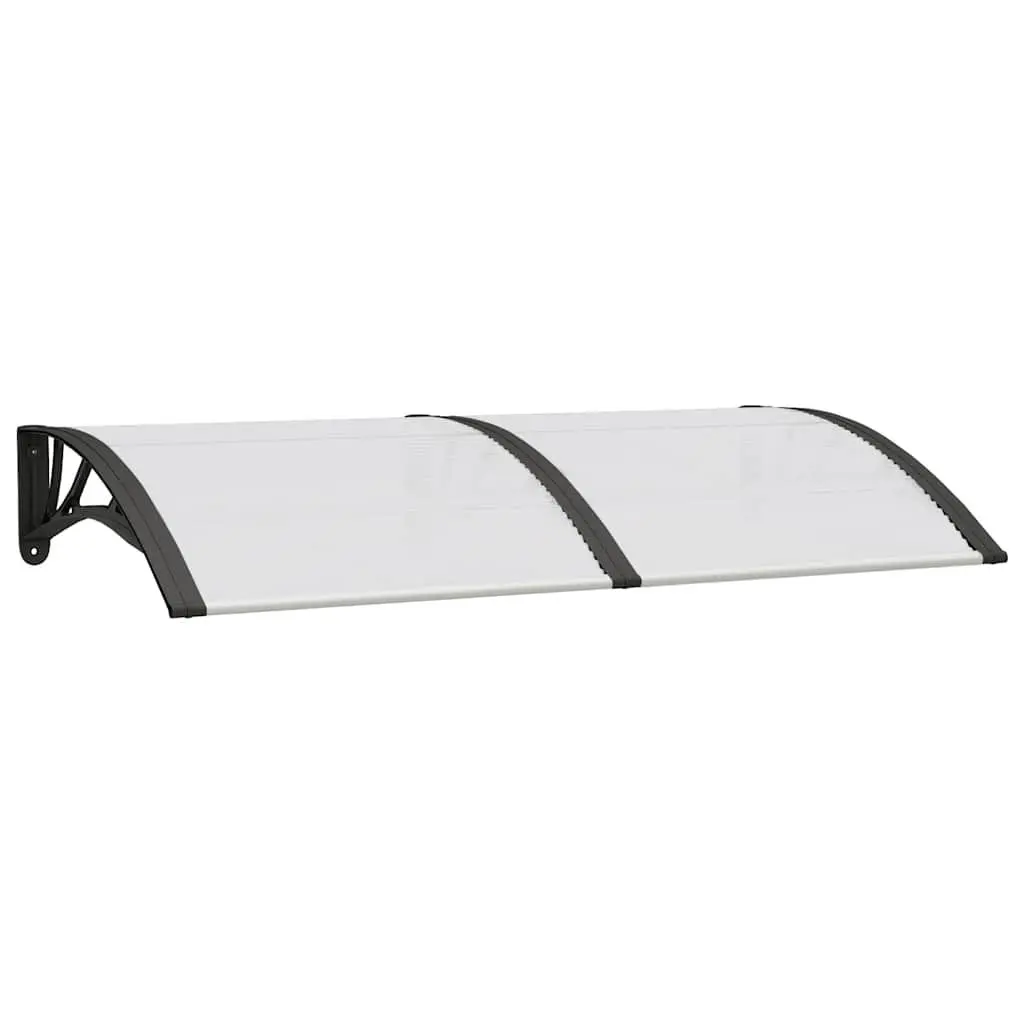 Door Canopy Polycarbonate 150x75cm Black