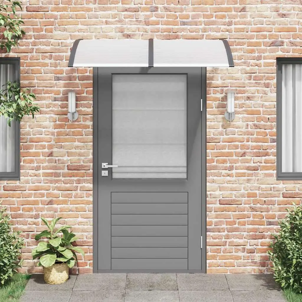 Door Canopy Polycarbonate 150x75cm Black