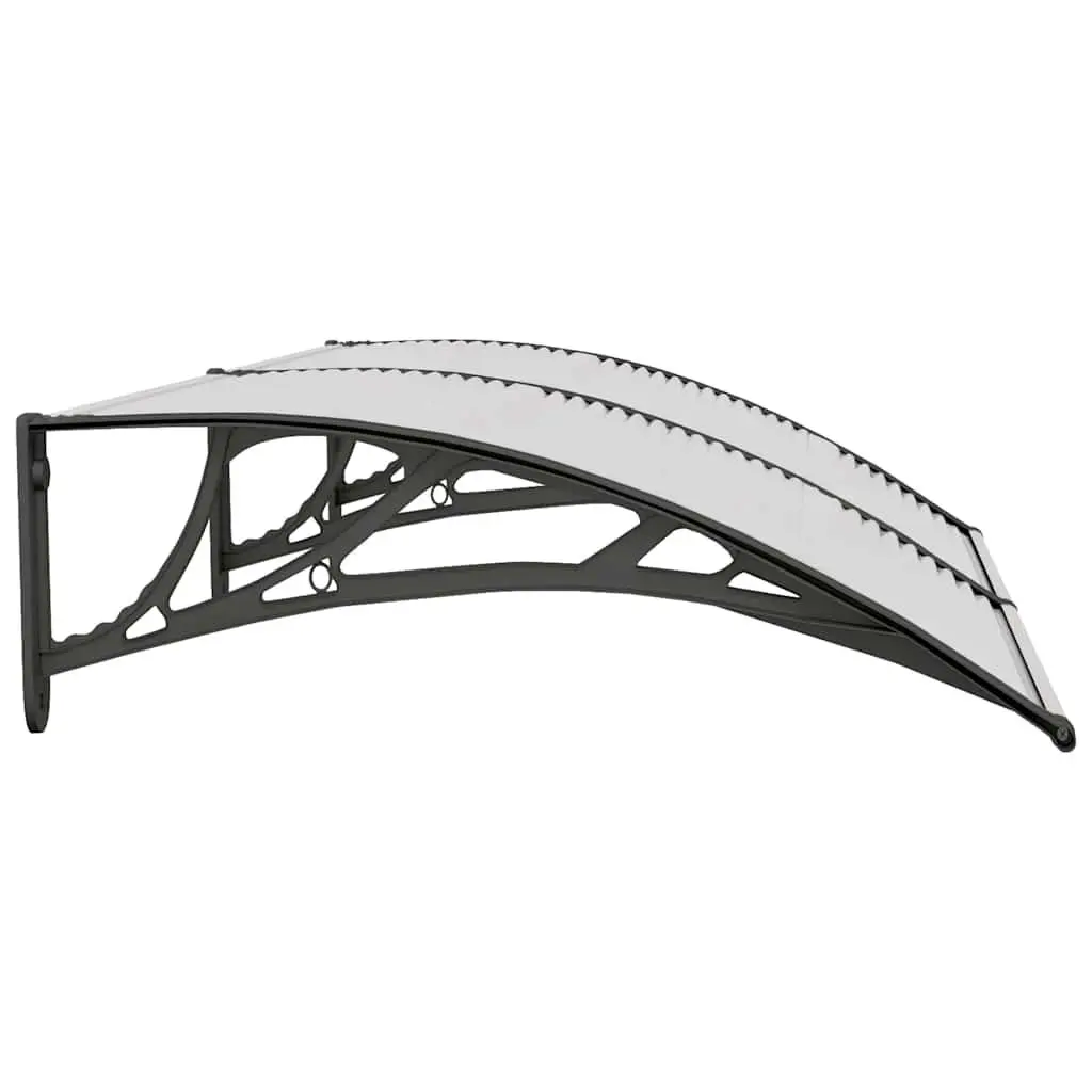Door Canopy Polycarbonate 150x75cm Black