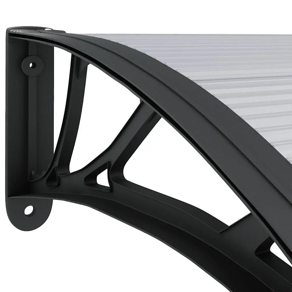 Door Canopy Polycarbonate 300x75 cm Black