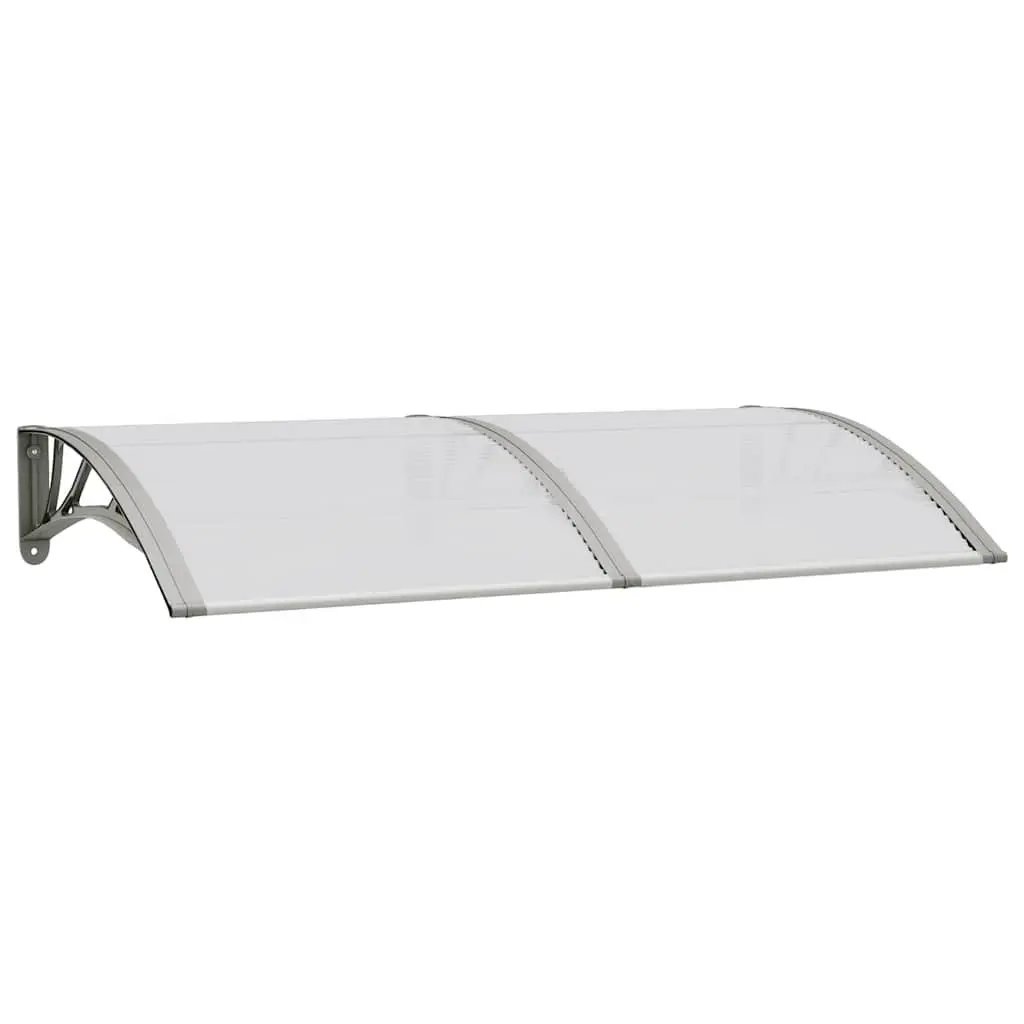 Door Canopy Polycarbonate 150x75cm Grey