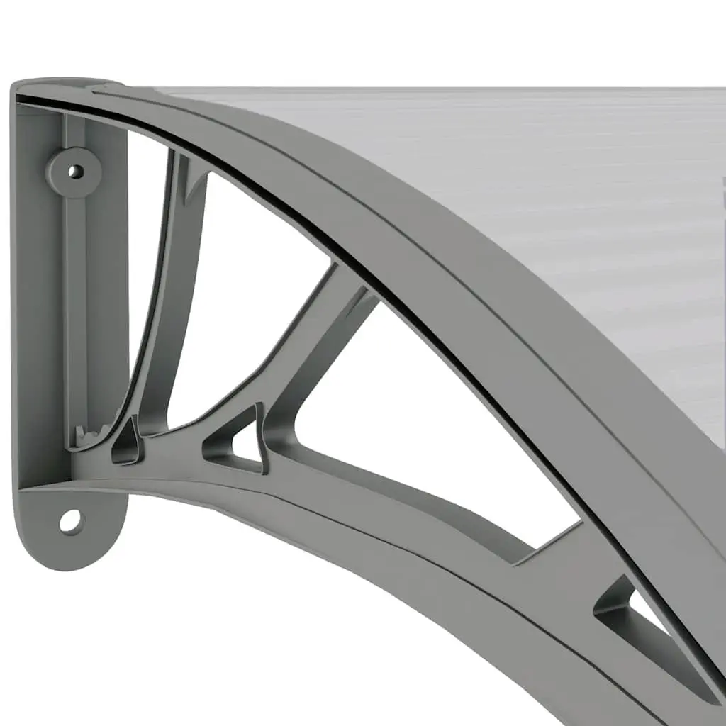 Door Canopy Polycarbonate 150x75cm Grey