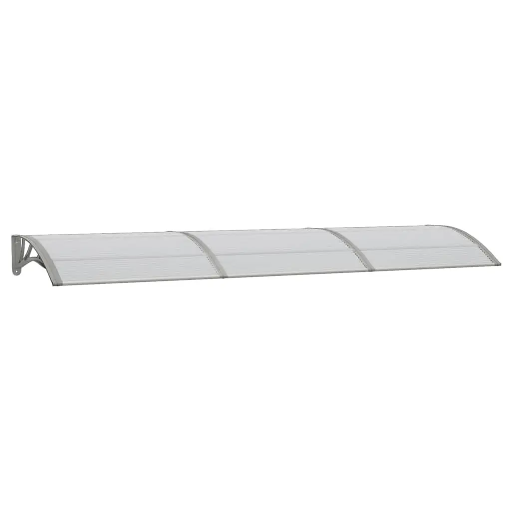 Door Canopy Polycarbonate 300x75cm Grey