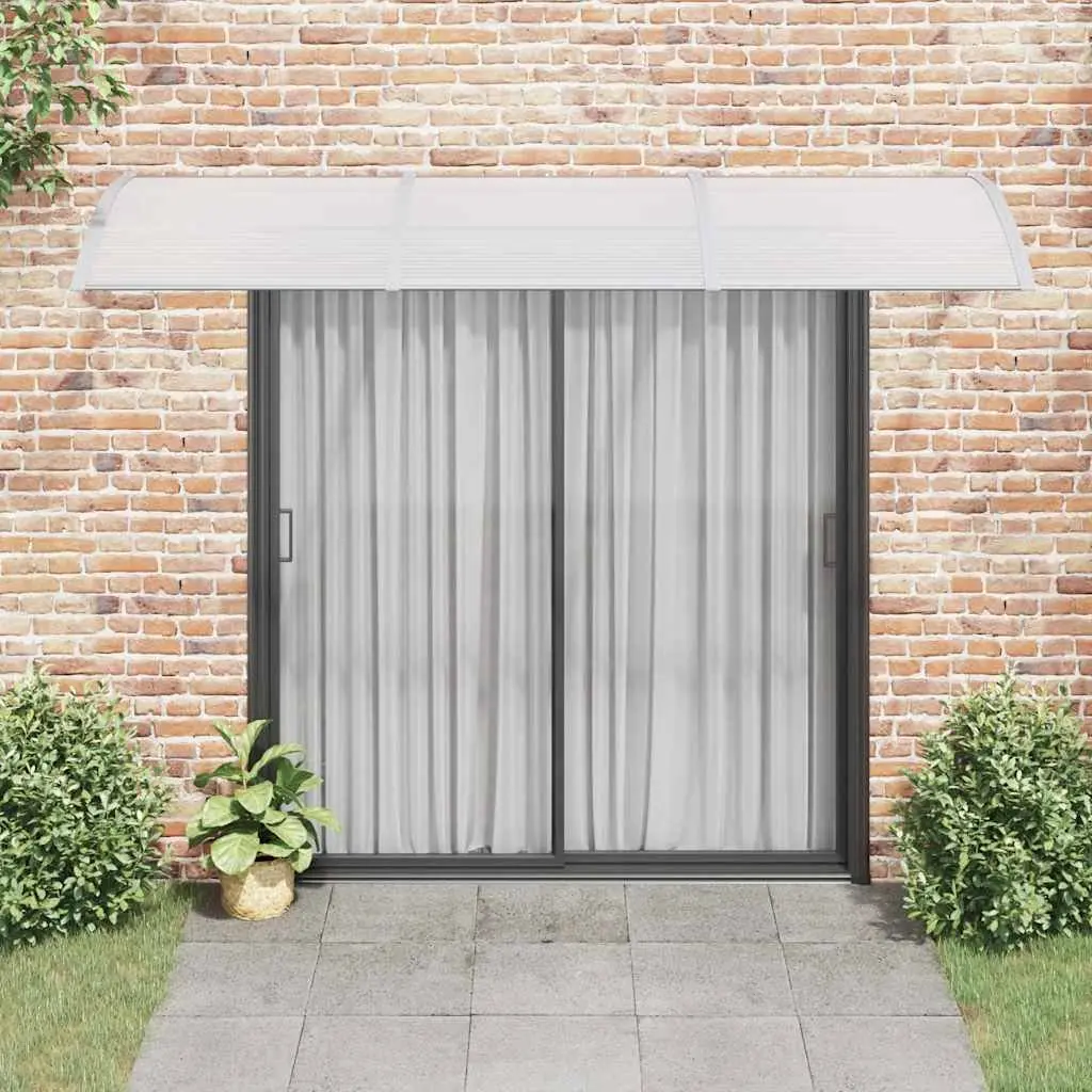 Door Canopy Polycarbonate 300x75cm Grey