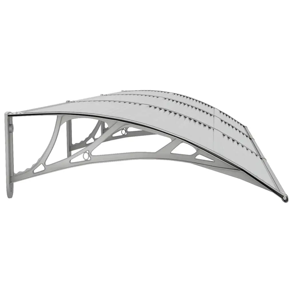 Door Canopy Polycarbonate 300x75cm Grey