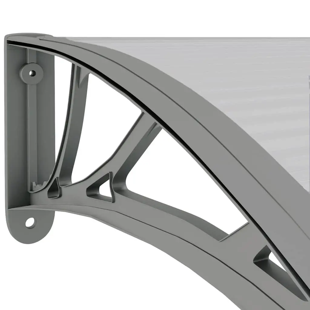 Door Canopy Polycarbonate 300x75cm Grey