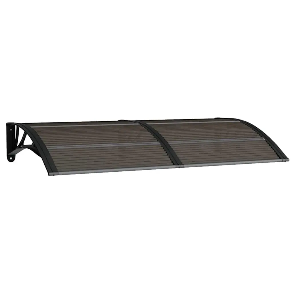 Door Canopy Polycarbonate 150x75cm Black