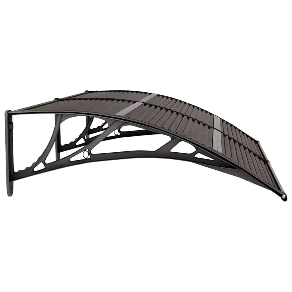 Door Canopy Polycarbonate 150x75cm Black