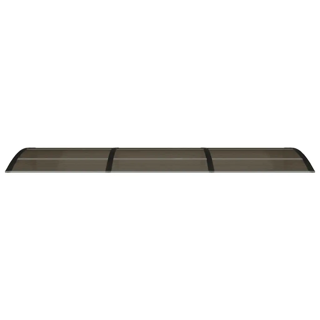 Black Polycarbonate Door Canopy 300x75 cm