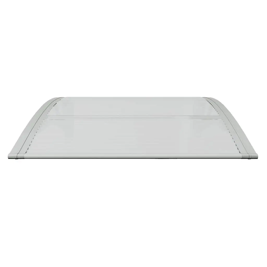 Grey Polycarbonate Door Canopy 80x75 cm