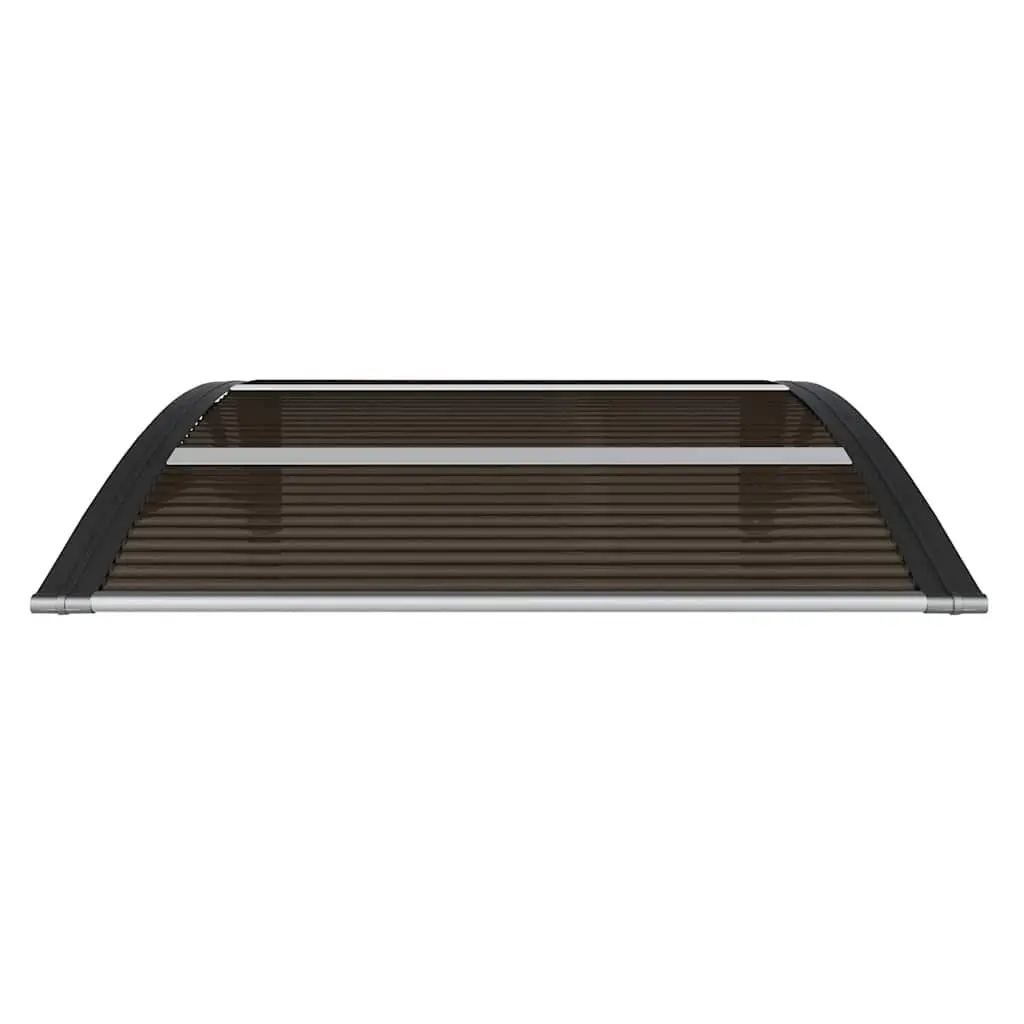 Black Polycarbonate Door Canopy 80x75 cm