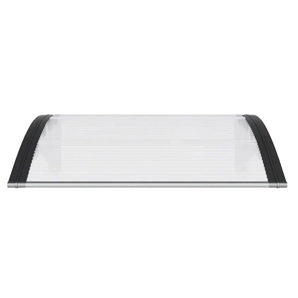 Door Canopy Polycarbonate 100x75cm Black