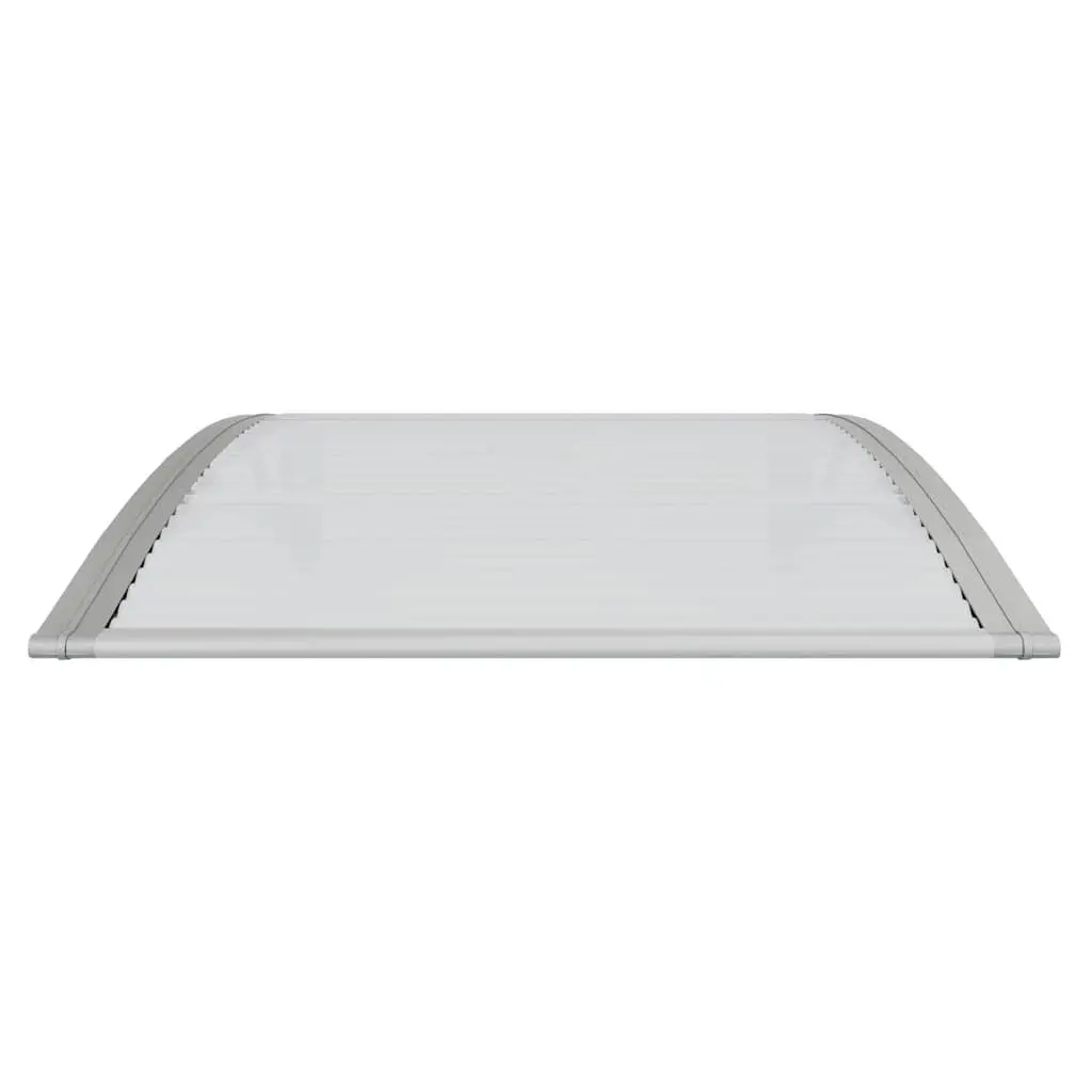 Grey Polycarbonate Door Canopy 100x75cm