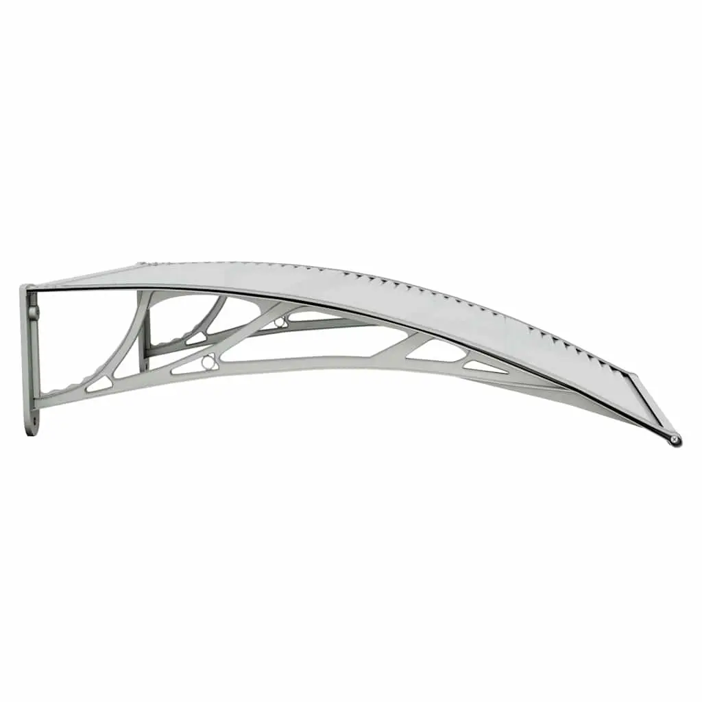 Grey Polycarbonate Door Canopy 100x75cm