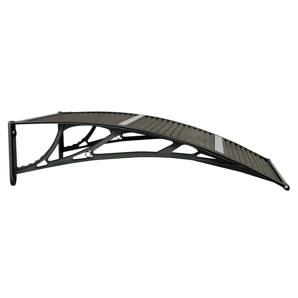 Door Canopy Polycarbonate 100x80 cm Black