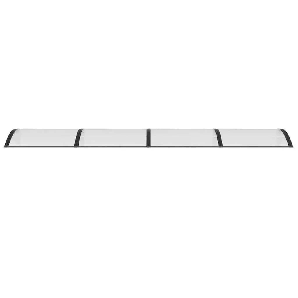 Black Polycarbonate Door Canopy Awning